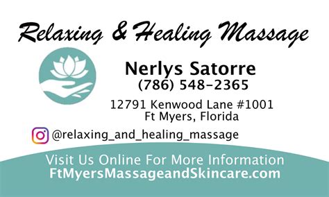 nerlys satorre fort myers massage therapist health therapy and beauty center