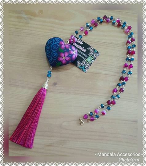 Painted Hearts Heart Jewelry Jewerly Tassel Necklace Accesories