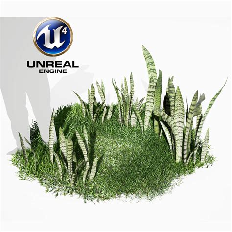 3d Model Realistic Plants 08 Ue4 Asset And Fbx Files Vr Ar Low