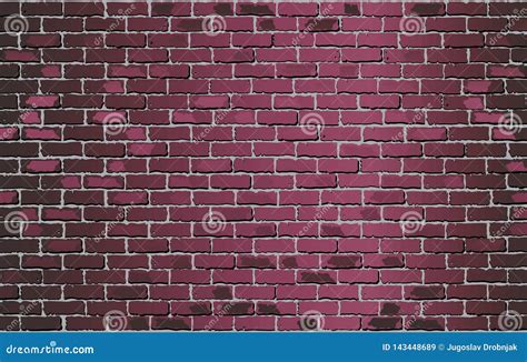 Shiny Burgundy Brick Wall Stock Vector Illustration Of Shiny 143448689
