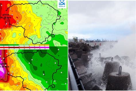 Prie Lietuvos artėja įspūdingas ciklonas įspėja pasisaugoti kai kur