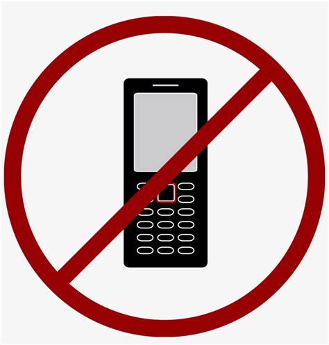No Cell Phone Clipart Phone With X Through Free Transparent Png