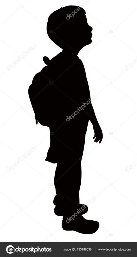 Back To School Kid Silhouette Stock Vector Image By ©drart 133188038