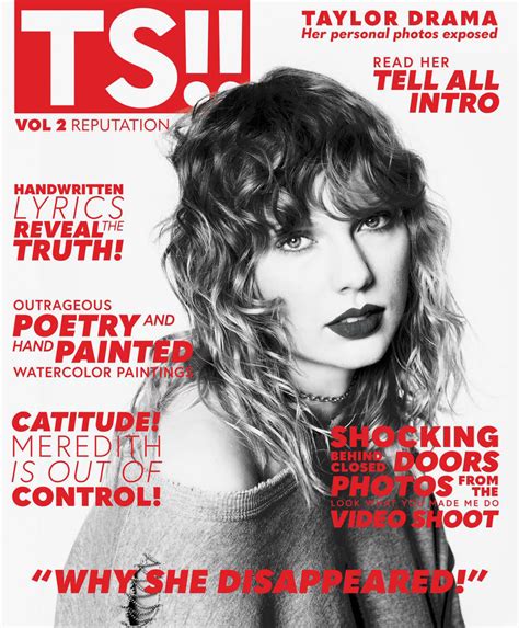 Taylor Swift Gets Cheeky In Tabloid Inspired Back Covers Of Her Magazines