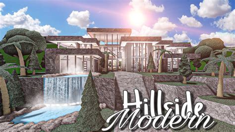 Modern Hillside Modern Bloxburg Mansion Ideas Its Loading Error