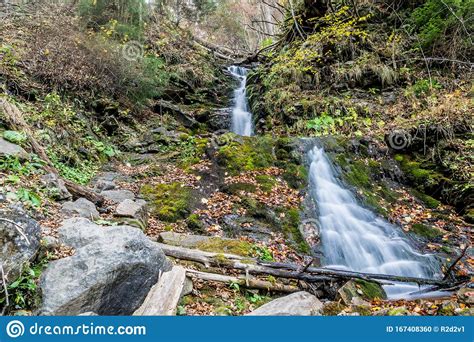 Cascading Forest Waterfall Stock Photo Image Of River 167408360