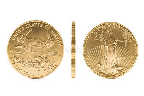 American Eagle Gold Coin 50 Pure Gold 1 Oz Stock Image Image Of