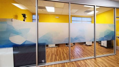 Office Privacy Window Decals Made Of Frosted Vinyl Front Signs