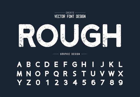 Rough Font Vector Art Icons And Graphics For Free Download