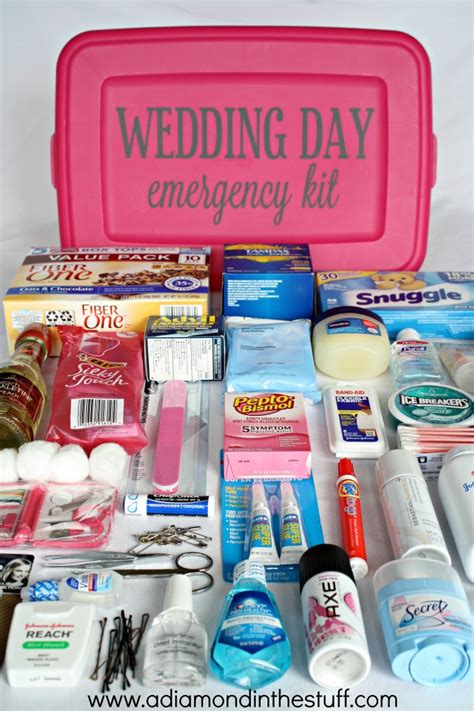 Wedding Day Emergency Kit A Diamond In The Stuff Bloglovin