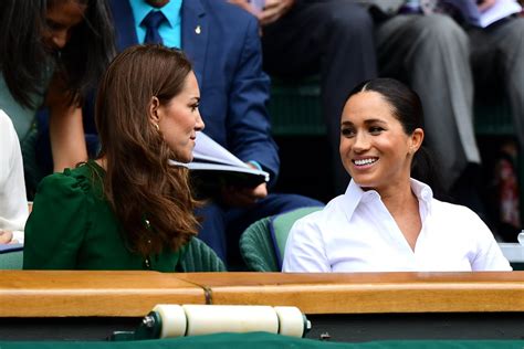 Meghan Markle And Kate Middleton At Wimbledon 2019 Pictures Popsugar