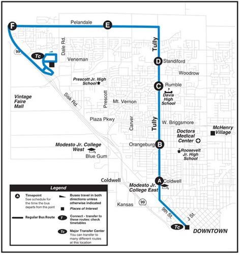 Route 31 Modesto Area Express Ca