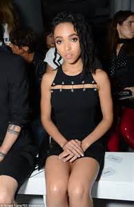 fka twigs in a modern take on versace for london fashion week daily mail online
