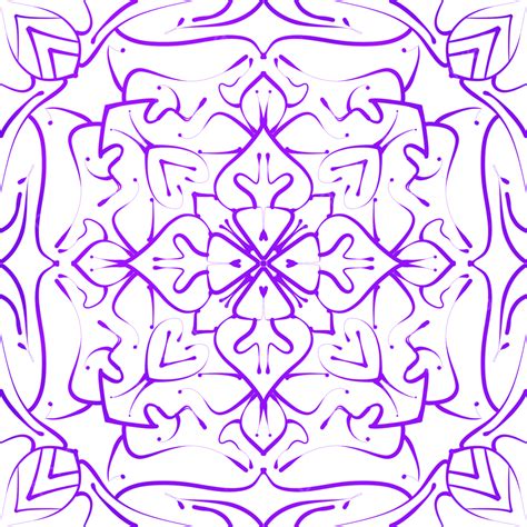Blue Abstract Flower Pattern Classic Pattern Handrawing Pattern