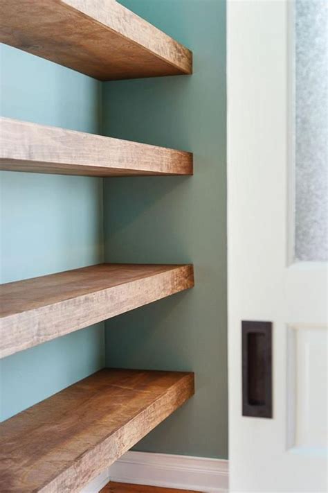 Floating Shelves Solid Wood Natural Color Floating Shelf Etsy