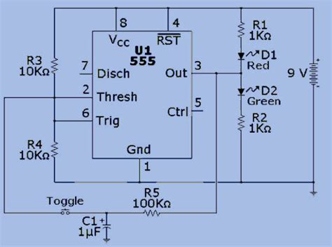 Tutorial On Bistable Multivibrator Using 555 Timer And Its Application