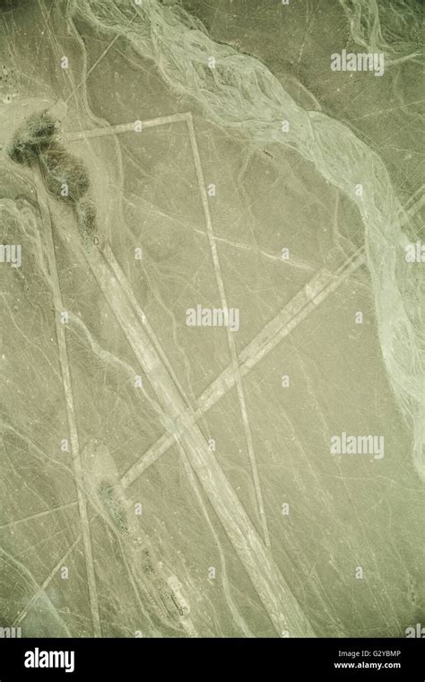 Mysterious Nazca Lines On Desert In Peru South America Stock Photo Alamy