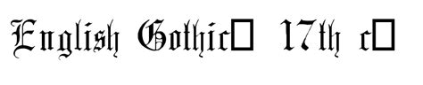 English Gothic 17th C Font By Flight Of The Dragon Free Fonts