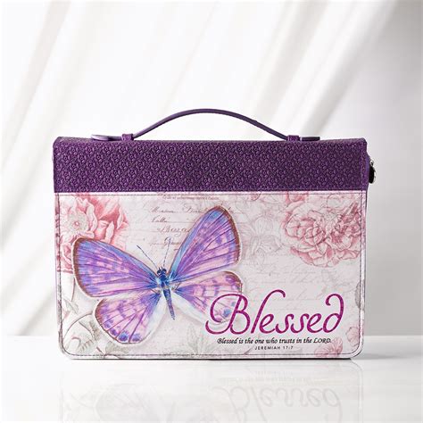 Blessed Butterfly In Purple Bible Cover