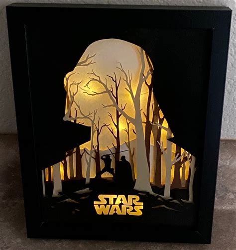 Star Wars 1 Inspired Lighted Shadow Box - Etsy