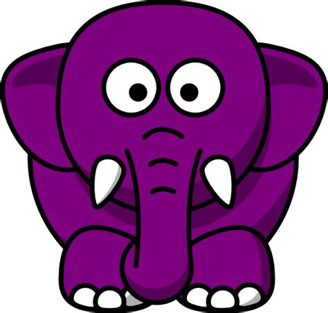Purple Elephant Clip Art At Vector Clip Art Online Royalty