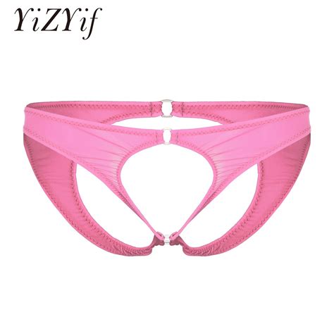 Cutout Gay Sexy Underwear Erotic Hollow Out Bulge Pouch Open Butt Male Underpants Mens Sexy