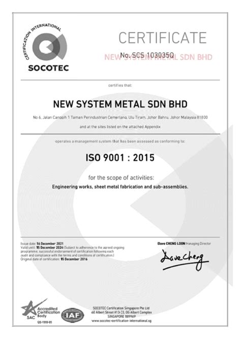 New System Metal Sdn Bhd New System Group Of Companies