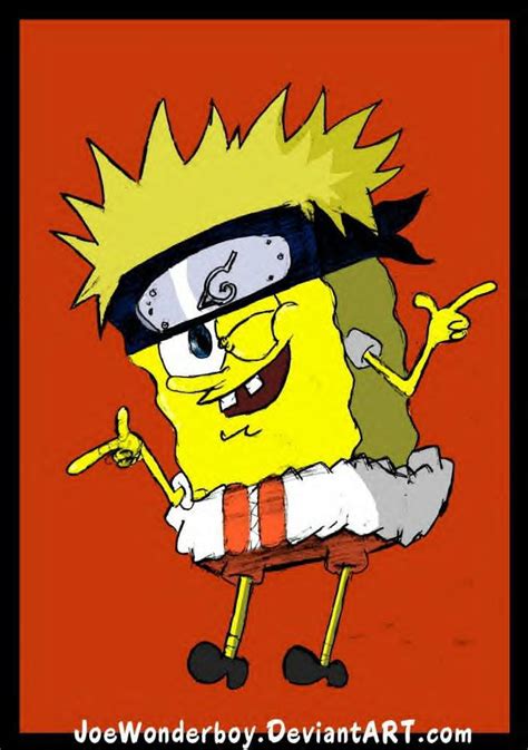 Naruto Spongebob Colored By Naruto Shinobi Club On Deviantart