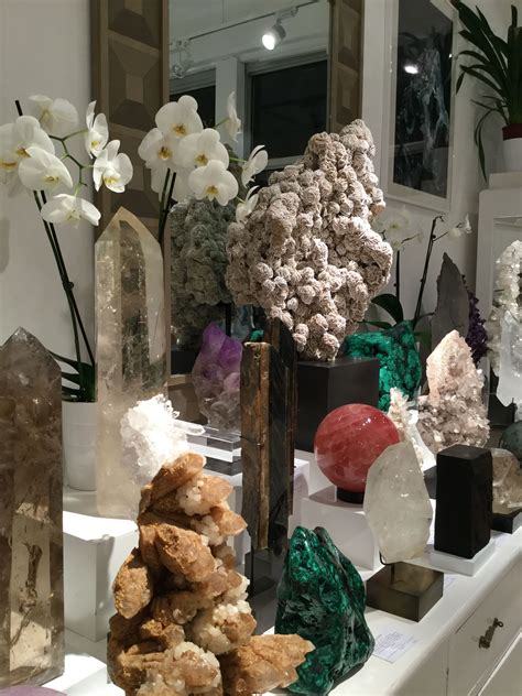 Beautiful Crystals At Venusrox London Crystal Collection Display