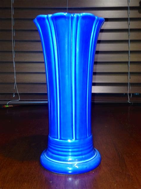 Vintage Fiesta 10 Cobalt Blue Vase Cobalt Blue Vase Blue Vase Vase