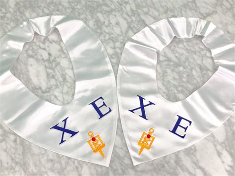 Set Of 2 Historic Chi Epsilon White Collars Printing Plus