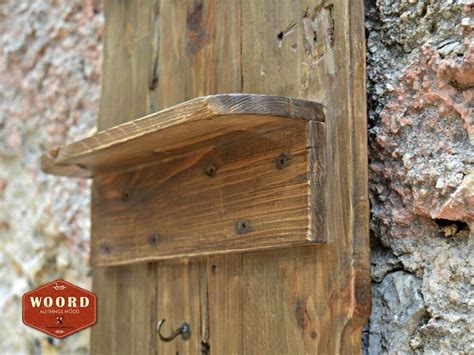 Rustic Wooden Wall Hanger Shelves Kitchen Rustic Home Wall