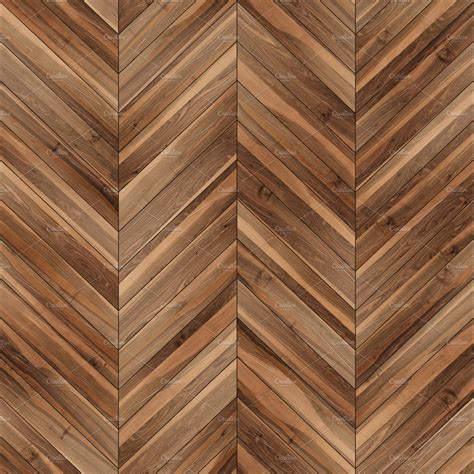 Seamless Wood Parquet Texture Chevron Brown Textures ~ Creative Market