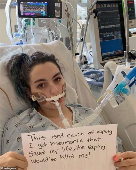 teen who nearly died after her lungs failed from vaping says she never thought