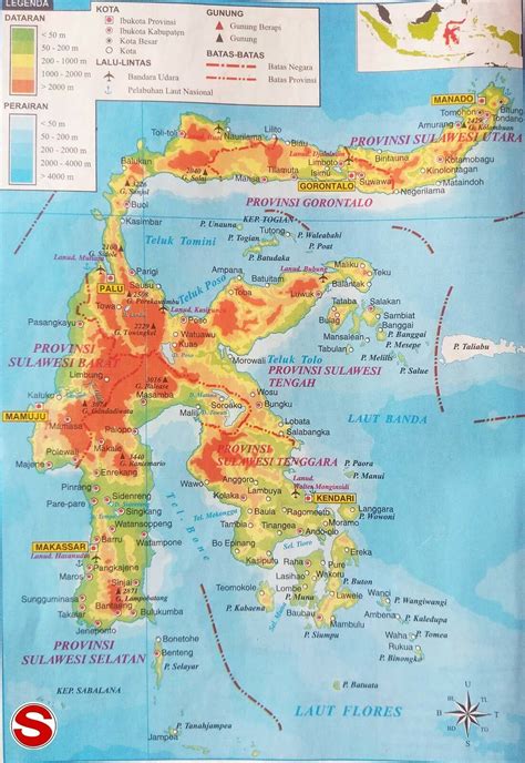 Peta Sulawesi Lengkap Dengan Keterangan Nama Provinsi Tata Ruang Riset