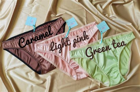 green satin panties sexy lingerie nude beige erotic etsy