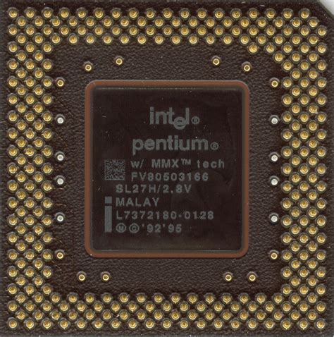 Intel Pentium 166 Mmx Ppga Hardware Museum