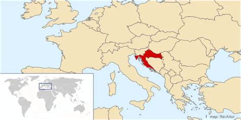 Where Is Croatia Located Croatia Map Followthepin Com