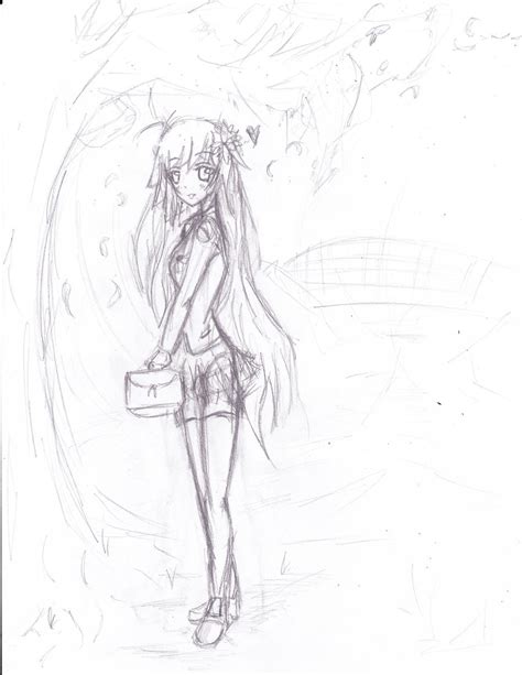 Anime Girl Sketch Phase V1 By Nazoluk3 On Deviantart