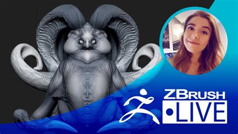 Creature Character Concept Sculpting Ashley A Adams A Cubed Episode Zbrushlive