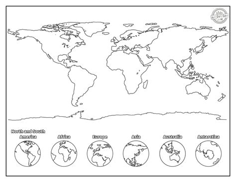 Printable World Map Coloring Page For Kids Coloring Library