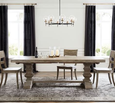 Pottery barn play kitchen replacement parts. Banks Extending Dining Table - Gray Wash | Pottery Barn