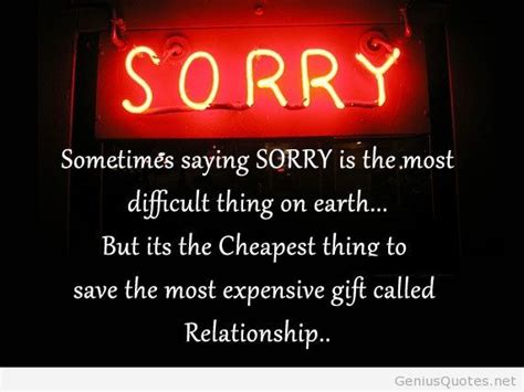 Quotes About Saying Sorry 62 Quotes