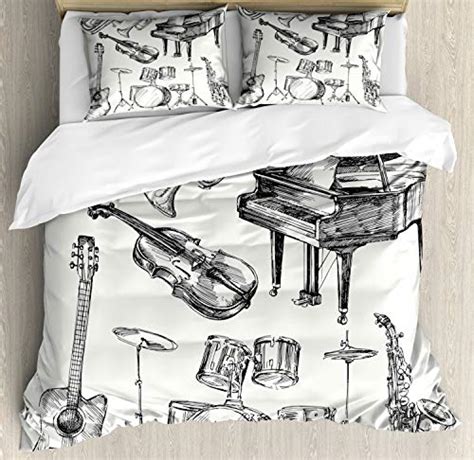 2.4 shompe music skull punk comforter sets 2.5 dream factory purple princess hearts and crowns girls comforter set 11 Best Music Themed Bedding Sets and Musical Comforters