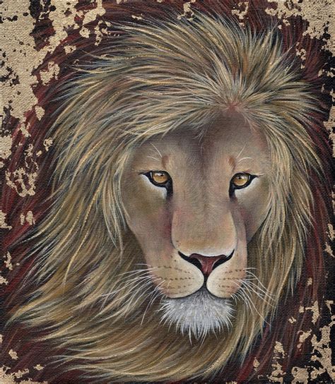 Original Painting Of A King Lion Munimorogobpe