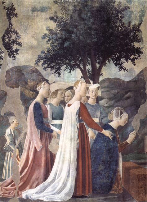 Piero Della Francesca Detail From The Cycle Of Frescoes Of The Legend