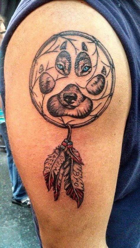 Wolf Dreamcatcher Tattoo Design For Men Wolf Tattoo Shoulder Wolf