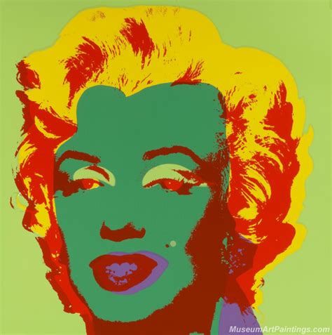 Famous Pop Art Paintings Marilyn Monroe By Andy Warhol Pap43