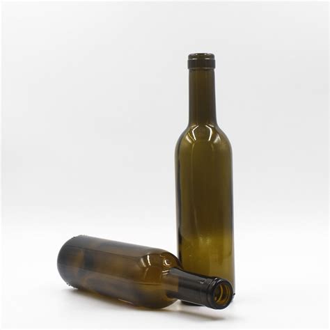 Fancy 375ml Brown Glass Wine Bottles High Quality Brown Glass Wine Bottles Brown Glass Wine