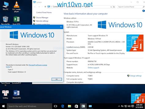 Bộ Cài đặt Iso Windows 10 Pro Lite Version 1511 Build 10586 Full Soft